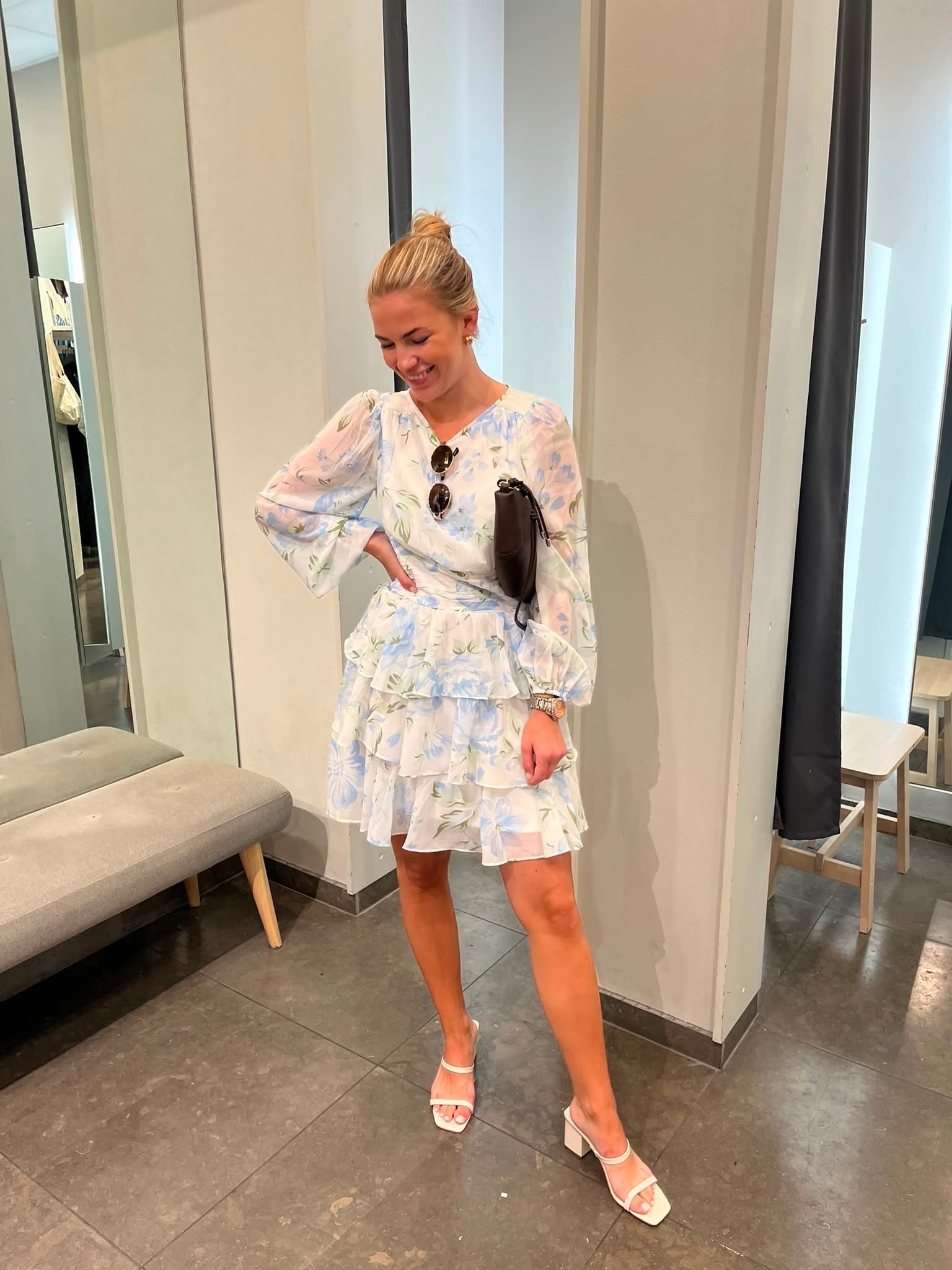 VMLOUISA Short Dress - Snow White - VERO MODA & VILA Bergvik